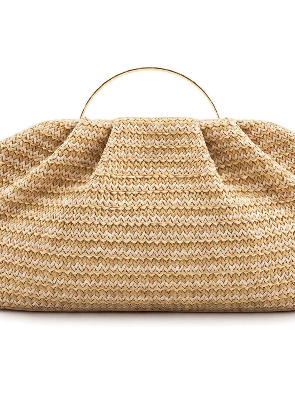 Straw Clutch Purses for Women Summer Beach Bag Woven Crossbody Bag Handbag Vacat